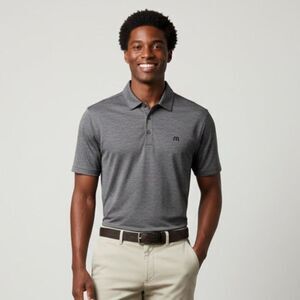 Travis Matew Flying Tortilla Gray Quite Shade Polo Size Medium NWT